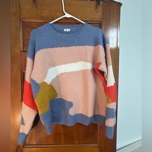 Debut Multicolor Abstract Sweater